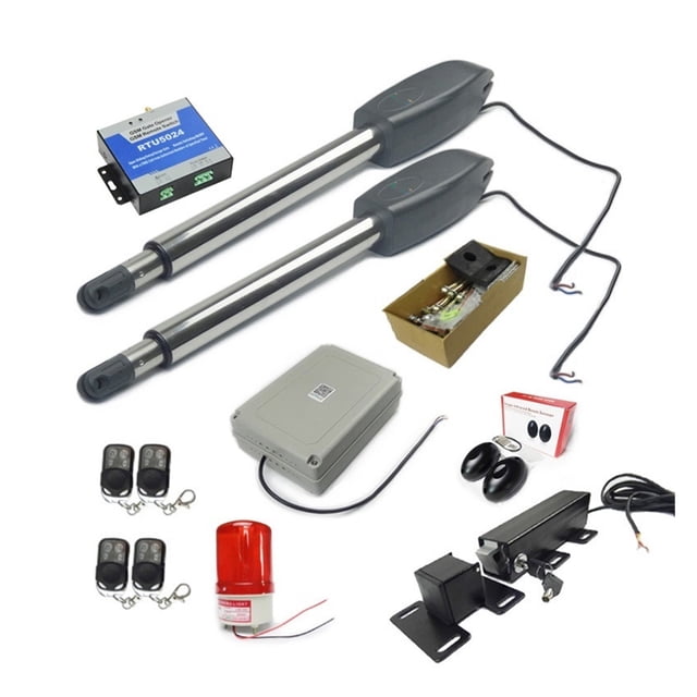 Automatic Dual Arms Electric Swing Door Gate Opener Operator Motor Actuator Closer Swing Gate Opener + Wifi Control System For Driveway ,Ultra-Quiet Operation