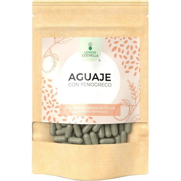 Aguaje con Fenogreco - 60 cápsulas, suplemento alimenticio