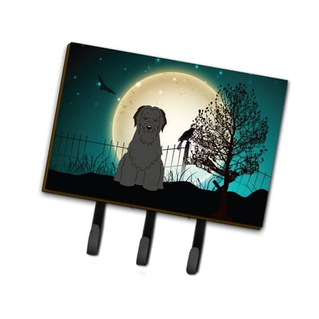 Halloween Scary Briard Black Leash or Key Holder