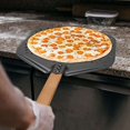 thumbnail image 2 of 2X Pala de Pizza, Pala para Pizza Perforada, EspáTula Giratoria Rectangular para Pizza con Desmontable, para Amantes de la Pizza y el Pan de 12 Pulgadas, 2 of 5