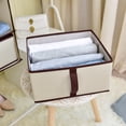 thumbnail image 6 of Foldable Hanging Closet Organizer with Drawers, 6-Shelf, Natural, Polyester Canvas, 13.60 x 12.20 x 42.50 inches, 6 of 8