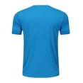 thumbnail image 5 of ibiyuan Mens T Shirts Short Sleeve Soft Crewneck Knit Shirts Kingdom T-Shirt Unisex Baggy Tops Summer Beach Tees,BU1, 5 of 5