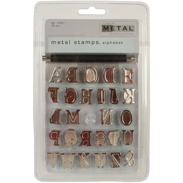 Metal Alphabet Stamps 28/Pkg