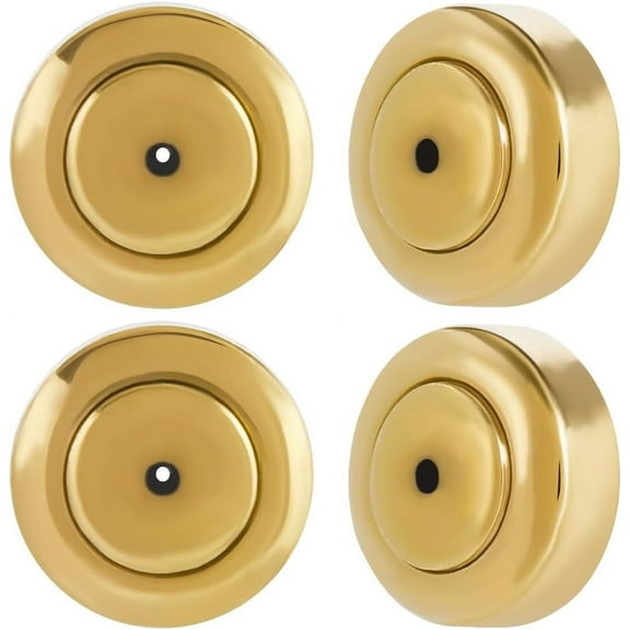 1 Box 6Pcs Earring Backs 18K Gold Plated 304 Stainless Steel Flat Round Ear Nuts Replacements Backings (Hole: 0.8mm/0.03inch)