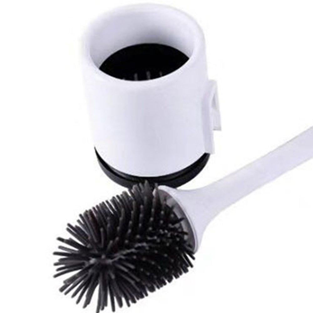 Toilet Brush Set Long Handle Cleaning Brush Plastic Suspended Type