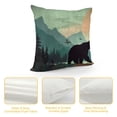 thumbnail image 4 of COMIO Forest Wild Animal Wolf Bear Moose Adventure Awaits Explore More Outdoor Gift for Travel Camping Lumbar Throw Pillow Case Decorative Cushion Cover Pillowcase Sofa, 4 of 5