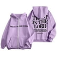 thumbnail image 2 of Christian Hoodies for Women 2025 Trust In The Lord Hoodie Zip Up Hoodie with Pockets Hooded Sweatshirt Women Jacket, 2 of 7
