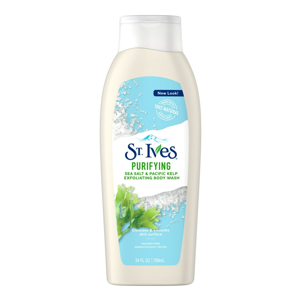 St. Ives Purifying Body Wash Sea Salt and Kelp 24 oz