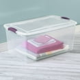 thumbnail image 2 of Sterilite 62L Latch Box - Purple, 2 of 4