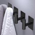 thumbnail image 5 of Wall Towel Hooks - Pack of 4 Sturdy/Adhesive Holder/Waterproof Towel Hooks - For, 5 of 5