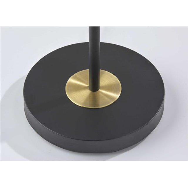 13.5" X 13.5" X 68" Black Metal LED Torchiere