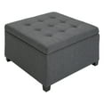 thumbnail image 3 of HOMCOM Fabric Tufted Storage Ottoman with Flip Top for Living Room Bedroom, 3 of 10