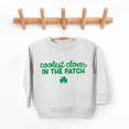 thumbnail image 2 of Bump and Beyond Designs Coolest Clover St. Patrick's Day Sweatshirt for Toddlers (Heather Grey 4T), 2 of 5