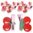 thumbnail image 2 of Bienvenido 20 piezas lindo mascota perro gato sombreros estilo cereza horquilla pinza para el pelo accesorios para el cuidado de mascotas, 2 of 8