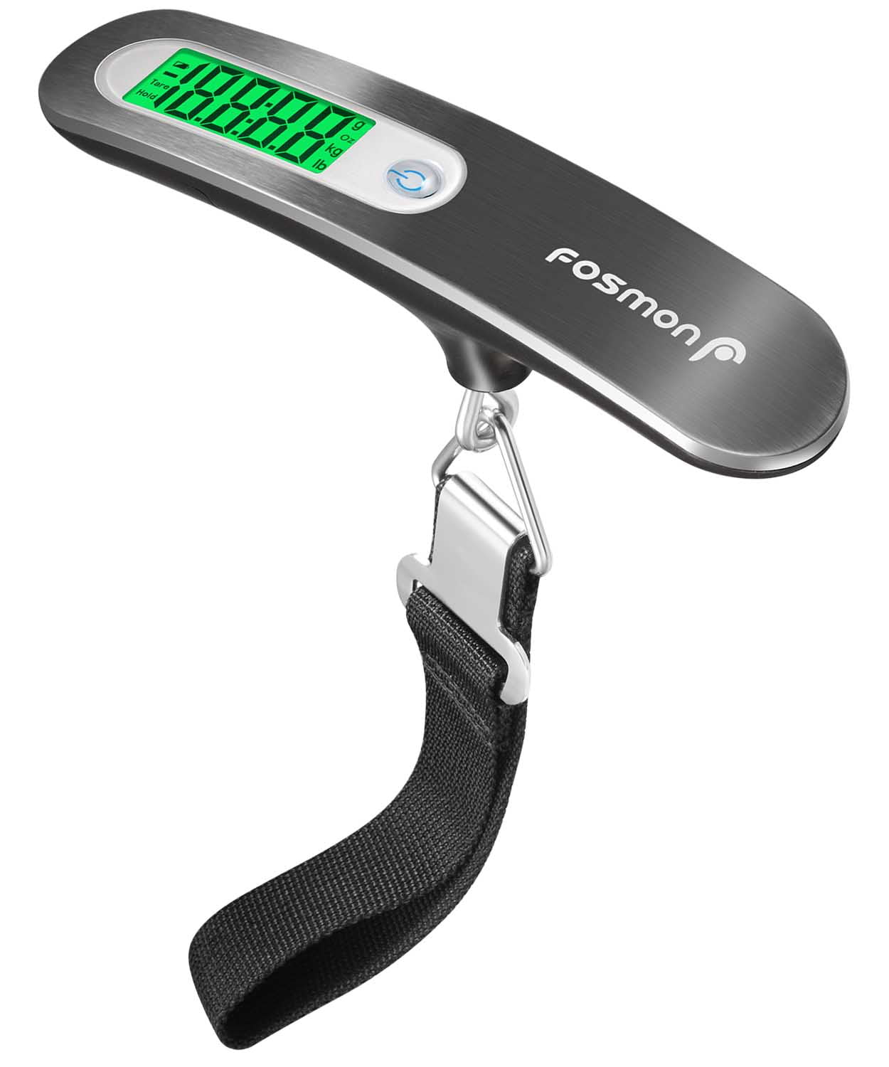Rechargeable Hanging Luggage Scale 2600mAH Portable Power Bank & Rubber Paint,110lbs Baggage Scale with Backlit LCD Display,Portable Travel Luggage Weight Scale with Straps for Travelers,Gary 