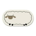 thumbnail image 2 of JOGZMZ Ute Lamb Diatom Mud Floor Mat, Absorbent and Quick-drying Floor Mat for Bathroom, Suitable for Bathroom, Bathtub, Kitchen, Living Room, Meeting Room, Study Room White 15.74x23.62in, 2 of 8