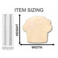 thumbnail image 2 of Unfinished Wood Muffin Shape - Kitchen - Food - Craft - up to 46" DIY 10" / 1/4", 2 of 3