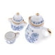 thumbnail image 4 of Juego de Té Chino de Cerámica Azules perfecl 1/12 Vajilla para Casa de Decoración, 4 of 8