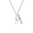 thumbnail image 2 of Delight Jewelry Silvertone Faith Infinity Sign Silvertone Best Friends Forever Bar Charm Necklace, 23", 2 of 4