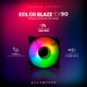 thumbnail image 4 of Ventilador Gamer Balam Rush EOLOX BLAZE EX90 120mm ARGB Diseño Circular Rainbow 1200RPM Negro 3 Pin BR-938020, 4 of 6