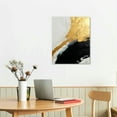 thumbnail image 2 of COMIO Black and Gold Abstract Canvas Wall Art Gold Foil Abstract Canvas Painting Black Gold Grey Abstract Wall Art for Home Decor Grey and Gold Artwork Black and White Grey Abstract Art, 2 of 4