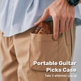 thumbnail image 4 of Soporte para púas CoolGift Mart para guitarra eléctrica de madera de nogal, 4 of 8