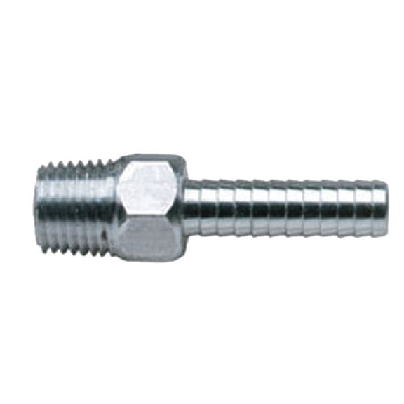 Moeller Manufacturing 033442-10 0.38 x 0.25 in. NPT Aluminum Fuel Line Hose Barb