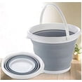 thumbnail image 2 of Premium Collapsible Bucket - Portable Folding Water Container - Space Saving Bucket for Washing Dishes and Person During Camping, Hiking and Home Silicone bucket (5L), 2 of 5