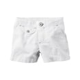 thumbnail image 1 of Carter's Little Girls' Flap-Pocket Twill Shorts, 4 Kids, 1 of 1