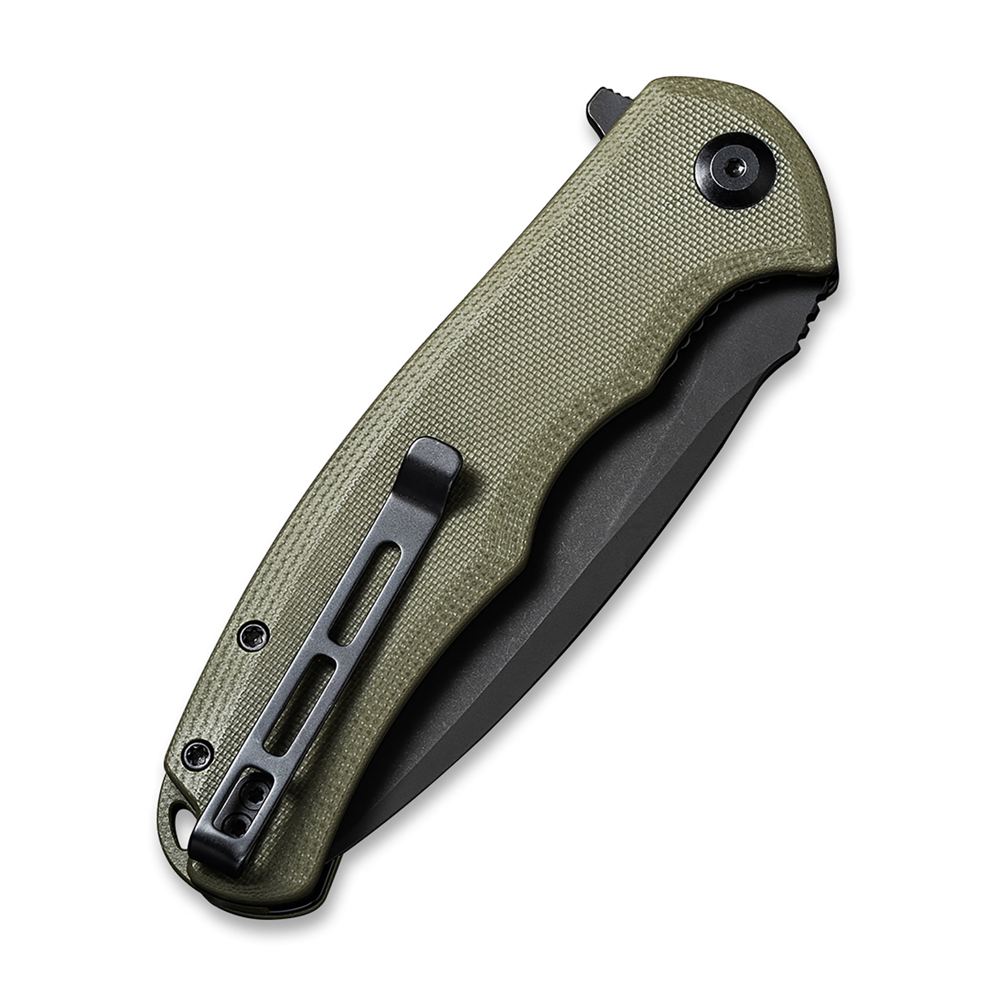 CIVIVI Praxis Pocket Folding Knife 3.75" 9Cr18MoV Blade, OD Green G10 Handle C803F