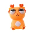 thumbnail image 4 of Juguete de dragón CUTICAT de ojos grandes Naranja Bola para apretar, 4 of 8