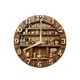 thumbnail image 2 of Reloj de pared redondo con diseño de taza de café y frijoles, silencioso y estético. 20 centímetros, 2 of 9