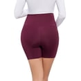 thumbnail image 4 of Crunowin Women's Maternity Shorts, Belly Lift & With Pockets High-Waisted Solid Color Workout Shorts Wine XXL, 4 of 5
