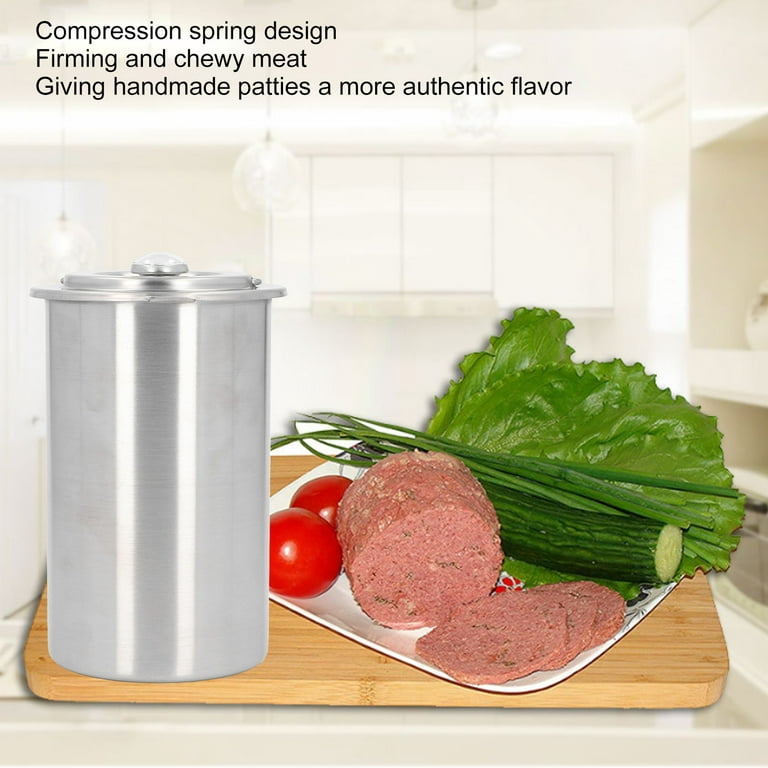Press Ham Maker, Stainless Steel Meat Press for Making Homemade Deli Meat  With Thermometer