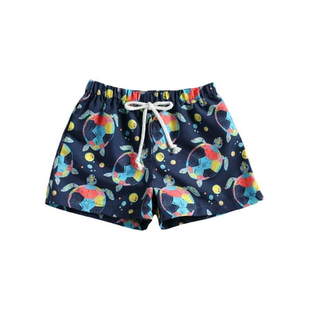 

Domingbub Toddler Kid Boy Girl Cartoon Animal Printed Swimming Bottoms Shorts Children Panties Beach Wear Black Tortoise 4-5 Years