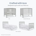 thumbnail image 5 of Dream On Me Edgewood 4-in-1 Convertible Mini Crib, Cool Grey, 5 of 9