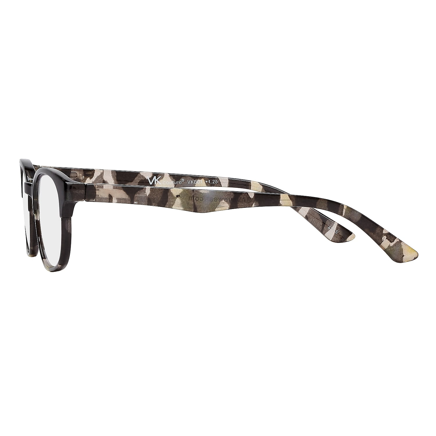 SAV Eyewear SAV VK Couture +1.25 Blue Light Reading Glasses Black Tort (EVKB01-125-978)