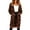 Coffee, variant on Women Cheetah Leopard Knit Cardigan Sweater Vintage Long Sleeve Outerwear Casual Soft Daily Knitwear Apparel Cardigan Black L