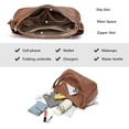 thumbnail image 3 of Purses for Women Vegan Leather Shoulder Bag Designer Ladies Hobo Handbags Pocketbooks, 3 of 8