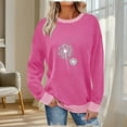 thumbnail image 4 of Nmnitkp Sweatshirt For Women Hoodies Fleece Crewneck Sweaters Casual Tops Comfy Fall Fashion Outfits Winter Clothes 2026 Pink,M, 4 of 6