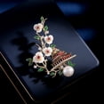 thumbnail image 2 of New Design Clothing Natural Mother Shell Pearl Flower Cheongsam Hanfu Accessories Attic Forbidden City Brooch, 2 of 13