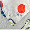thumbnail image 3 of Smuge Kid's Galaxy Outer Space Bedspread Coverlet Set with Pillowcases,Planet Rocket Printed Quilt Set for Children Lightweight Bedding Set(Twin,Gray), 3 of 9