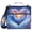 Heart Cloud in Sky, variant on 3 Ring Zipper Binder with Shoulder Strap Waterproof Trapper Keeper 2 Inch D-Ring 500 Sheets Capacity Cat Laying on Moon