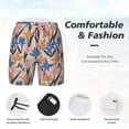 thumbnail image 5 of Haiem Lilies Flowers Mens Swim Trunks with Compression Liner 2 in 1 Swimming Shorts Stretch Swimwear Quick Dry,Board Shorts-XX-Large, 5 of 9