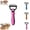 Pink-S, variant on 2-in-1 Pet Grooming Tool, Dual-Sided Undercoat Rake Deshedding Dog Brush & Cat Comb with 9 and 17 Stainless Steel Teeth for Long Thick Hair