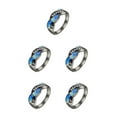 thumbnail image 1 of Guardoinrt Bague Classique pour Femmes à la Mode et Adaptée à Diverses Occasions de Mariage Bleu 6 5Set, 1 of 6