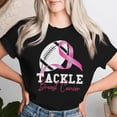 thumbnail image 2 of Tackle Breast Cancer Awareness T-Shirt for Women – Support Breast Cancer Fighters, Pink Ribbon Charity Tee, Inspirational Breast Cancer Survivor Shirt, 2 of 3
