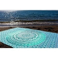 thumbnail image 2 of Original Green Ombre Tapestry Mandala Art Hippie Wall Hanging Bohemian Bedspread Tapestries 82"x54", 2 of 3