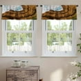 thumbnail image 2 of LALILO Kitchen Curtain Valance National Park Thailand Natural Rod Pocket Window Curtain 52"x 18" Set of 2, 2 of 7
