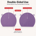 thumbnail image 5 of Food Grade TPU Double Sided Cutting Board, Scratch Resistant Non Slip Chopping Mat, Hanging Drip Dishwasher Safe Kitchen Prep Board for Meat, Vegetables, Fruits, 4 Soft Pastel Color Selections, 5 of 6